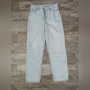American Eagle Highest Rise Baggy Straight Womens Jeans ~In A Size 10~ Preowned